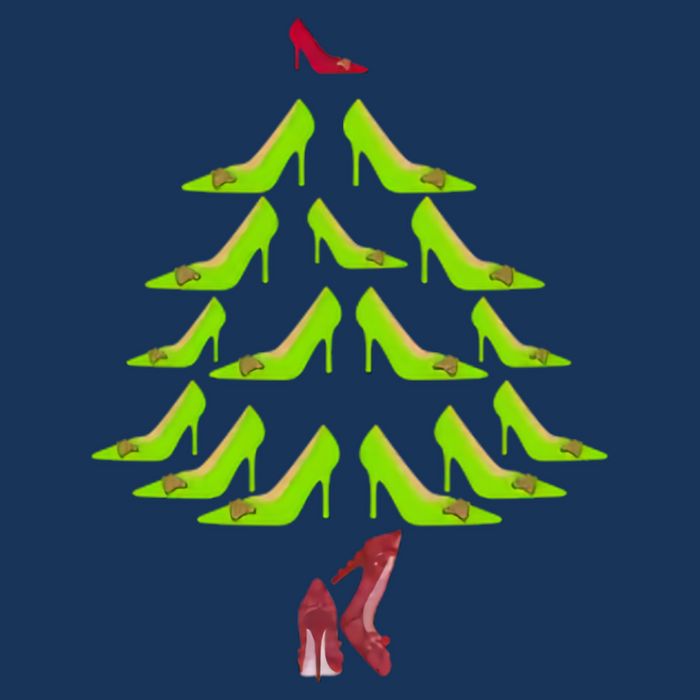 High Heel Christmas Tree Sustainable Bucket Hat