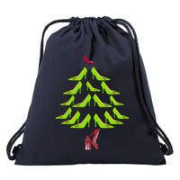 High Heel Christmas Tree Drawstring Bag