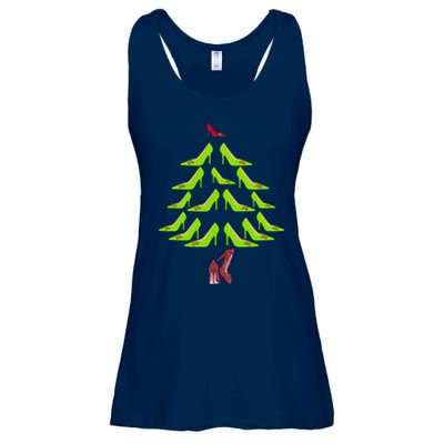 High Heel Christmas Tree Ladies Essential Flowy Tank