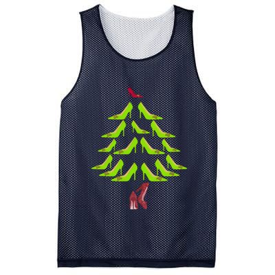 High Heel Christmas Tree Mesh Reversible Basketball Jersey Tank