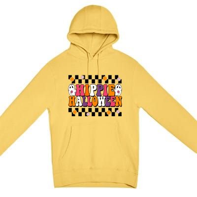 Hippie Halloween Cute Retro Premium Pullover Hoodie