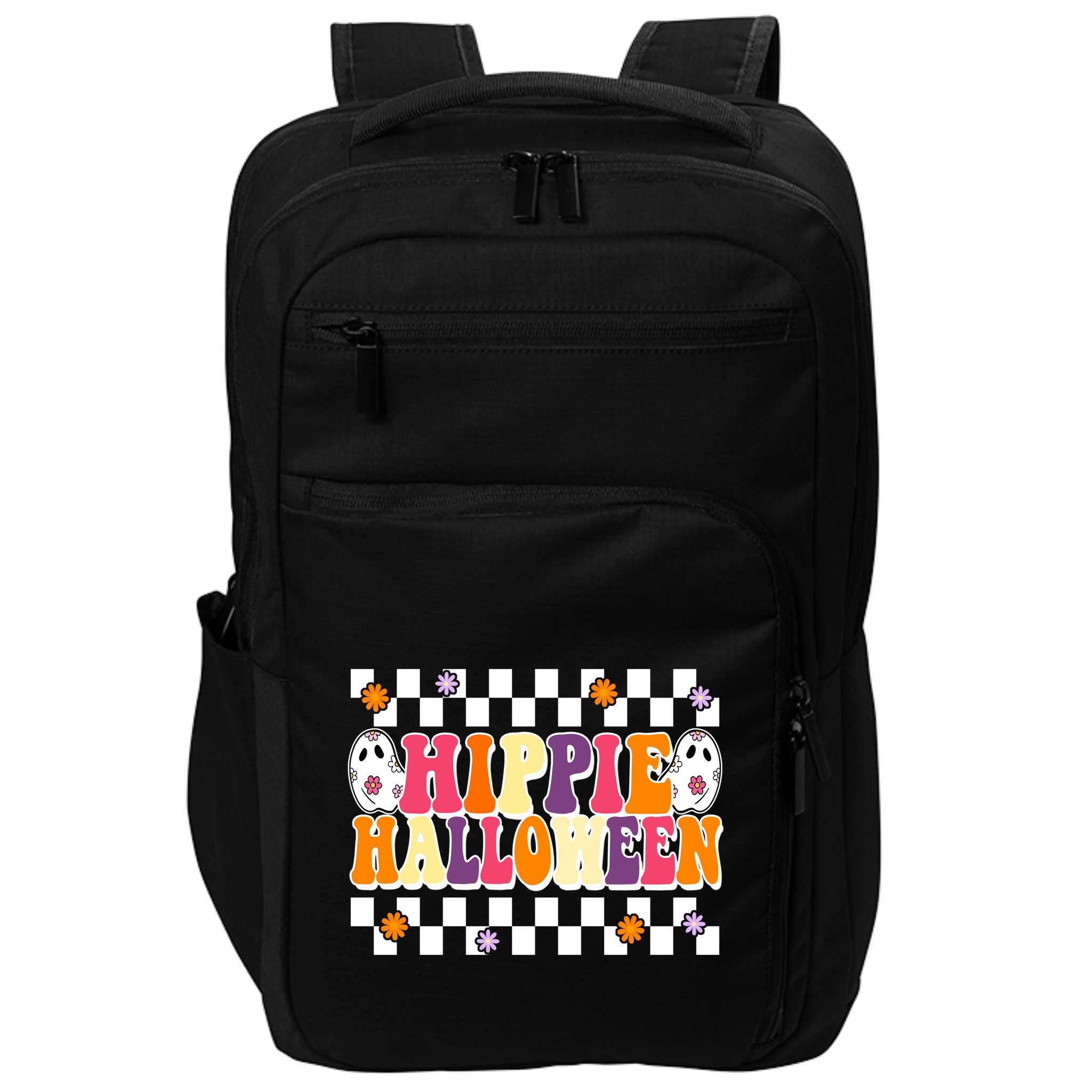 Hippie Halloween Cute Retro Impact Tech Backpack