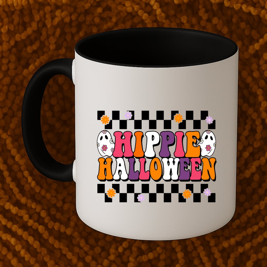 Hippie Halloween Cute Retro Mug