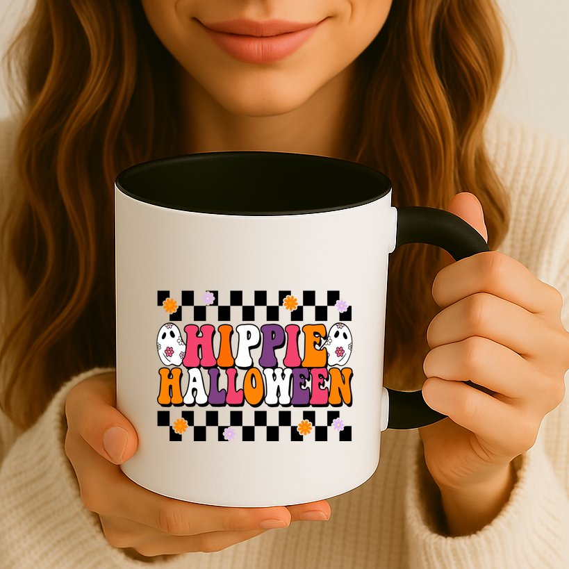 Hippie Halloween Cute Retro Mug