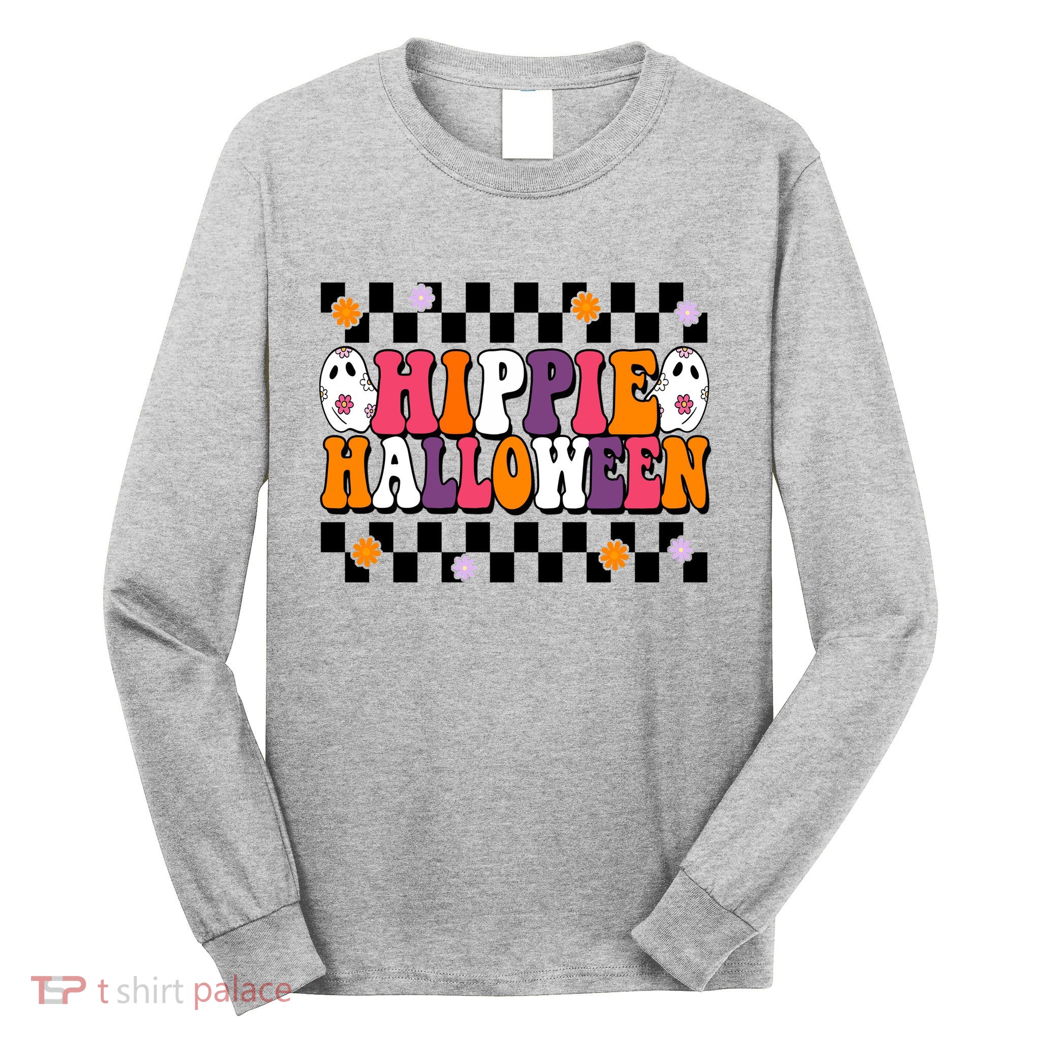 Hippie Halloween Cute Retro Long Sleeve Shirt