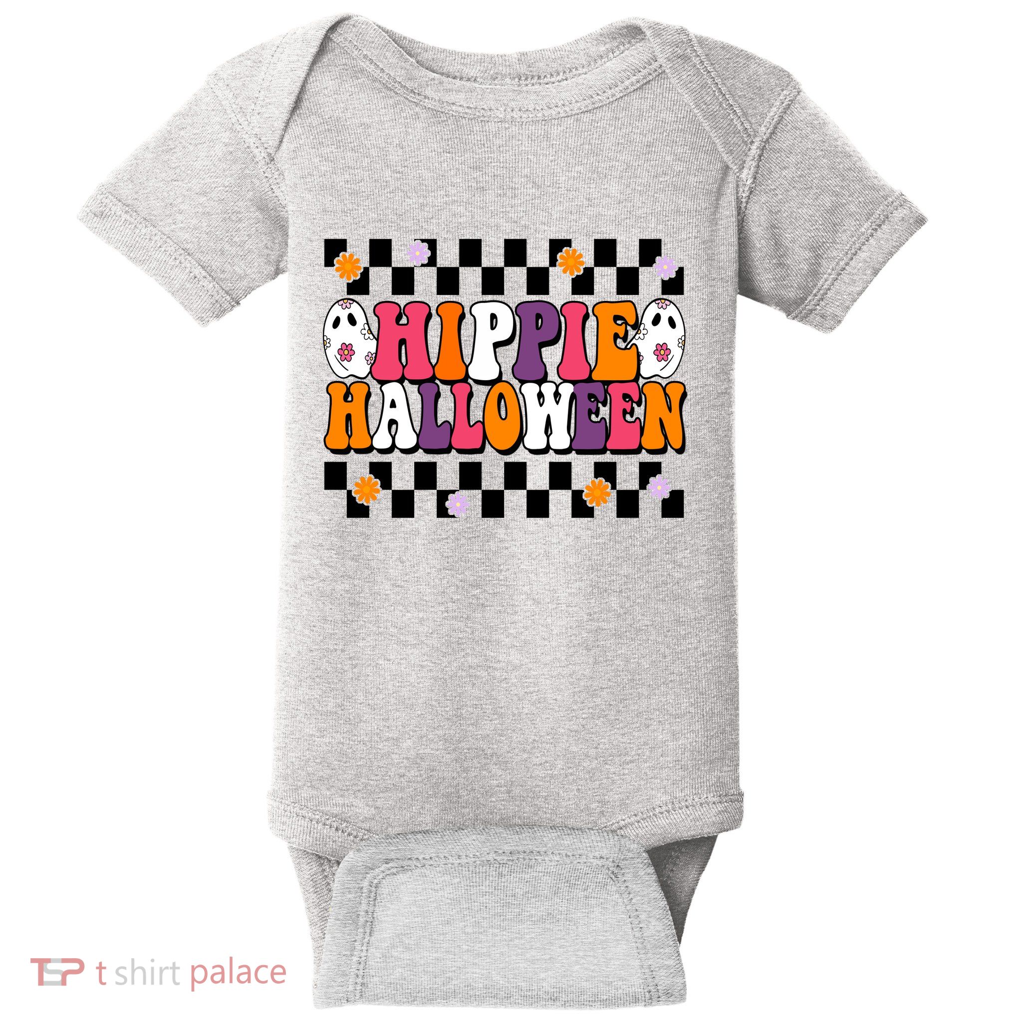 Hippie Halloween Cute Retro Baby Bodysuit