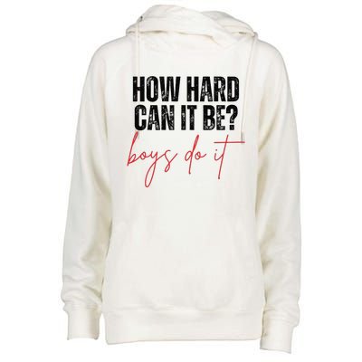 How Hard Can It Be Do It Funny Womens Funnel Neck Pullover Hood