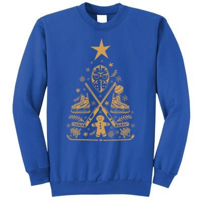 Happy Hockeydays Christmas Ice Hockey Tree Meaningful Gift Sweatshirt