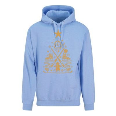 Happy Hockeydays Christmas Ice Hockey Tree Meaningful Gift Unisex Surf Hoodie