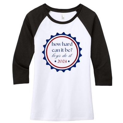 How Hard Can It Be Boy Do It Women's Tri-Blend 3/4-Sleeve Raglan Shirt