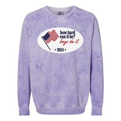 How Hard Can It Be Boy Do It Colorblast Crewneck Sweatshirt