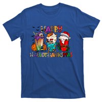 Happy Hallowthanksmas Coffees For The Holidays Graphic Gift T-Shirt