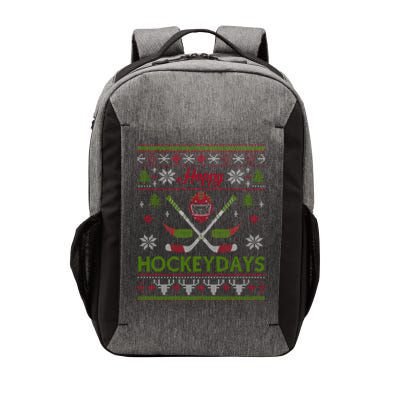 Happy Hockeydays Cool Hockey Christmas Wearing Outfit Xmas Great Gift Vector Backpack