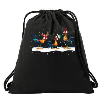 Hei Hei Chicken Christmas Drawstring Bag