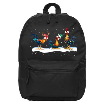 Hei Hei Chicken Christmas 16 in Basic Backpack