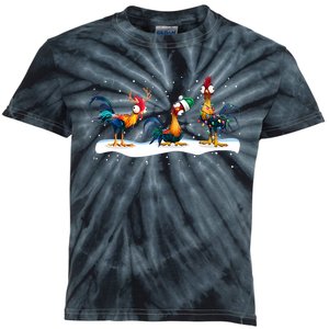 Hei Hei Chicken Christmas Kids Tie-Dye T-Shirt