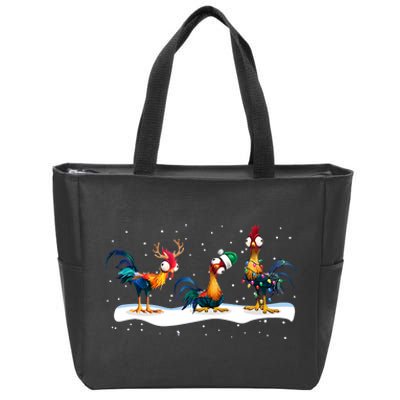 Hei Hei Chicken Christmas Zip Tote Bag