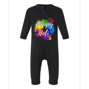 Happy Holi Color India Hindu Gift Infant Fleece One Piece