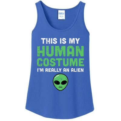 Halloween Human Costume Im Alien Funny Ladies Essential Tank