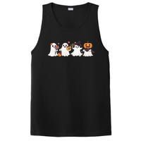 Hippie Halloween Cute Ghost Boo Spooky Season Pumpkin  PosiCharge Competitor Tank