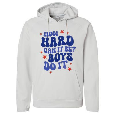 How Hard Can It Be Do It  Madam President 2024 Performance Fleece Hoodie