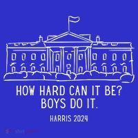 How Hard Can It Be Boys Do It Harris 2024 Political Mesh Reversible Basketball Jersey Tank