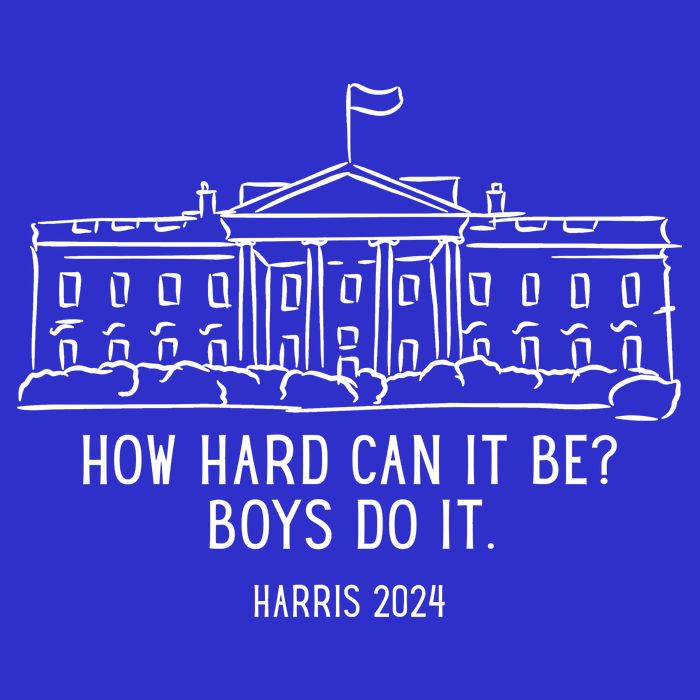 How Hard Can It Be Boys Do It Harris 2024 Political Baby Bodysuit