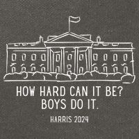 How Hard Can It Be Boys Do It Harris 2024 Political Cotton Canvas Backpack