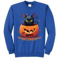 Happy Halloween Cat Skull Bats Kitty Pumpkin Meaningful Gift Sweatshirt