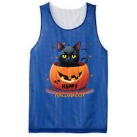 Happy Halloween Cat Skull Bats Kitty Pumpkin Meaningful Gift Mesh Reversible Basketball Jersey Tank