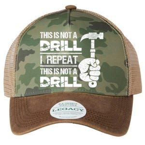 Handy Hammer Craft Tools Mechanic This Is Not A Drill Funny Gift Legacy Tie Dye Trucker Hat