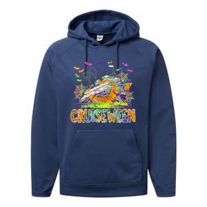 Happy Halloween Cruiseween Pumpkin Spooky Cruise Squad Meaningful Gift Performance Fleece Hoodie