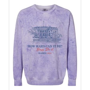 How Hard Can It Be B.O.Y.S Do It Harris 2024 Presidential Colorblast Crewneck Sweatshirt