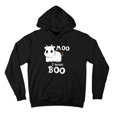 Hilarious Halloween Cow Costume Spooky Moo Hoodie