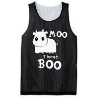 Hilarious Halloween Cow Costume Spooky Moo Mesh Reversible Basketball Jersey Tank