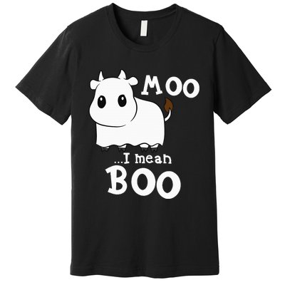 Hilarious Halloween Cow Costume Spooky Moo Premium T-Shirt