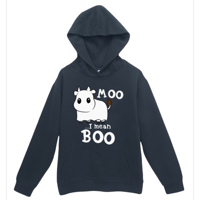 Hilarious Halloween Cow Costume Spooky Moo Urban Pullover Hoodie