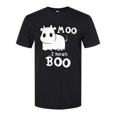 Hilarious Halloween Cow Costume Spooky Moo Softstyle CVC T-Shirt