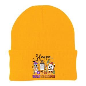 Happy Hallothanksmas Christmas Er Nurse Crew Emergency Room Gift Knit Cap Winter Beanie