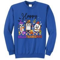 Happy Hallothanksmas Christmas Er Nurse Crew Emergency Room Gift Sweatshirt