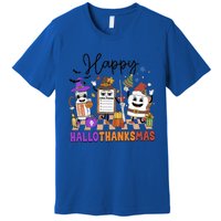 Happy Hallothanksmas Christmas Er Nurse Crew Emergency Room Gift Premium T-Shirt