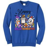 Happy Hallothanksmas Christmas Er Nurse Crew Emergency Room Gift Tall Sweatshirt