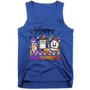 Happy Hallothanksmas Christmas Er Nurse Crew Emergency Room Gift Tank Top