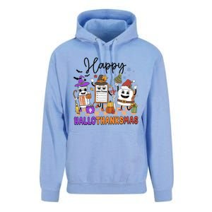 Happy Hallothanksmas Christmas Er Nurse Crew Emergency Room Gift Unisex Surf Hoodie