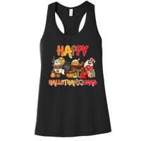 Happy Hallothanksmas Coffee Women's Racerback Tank