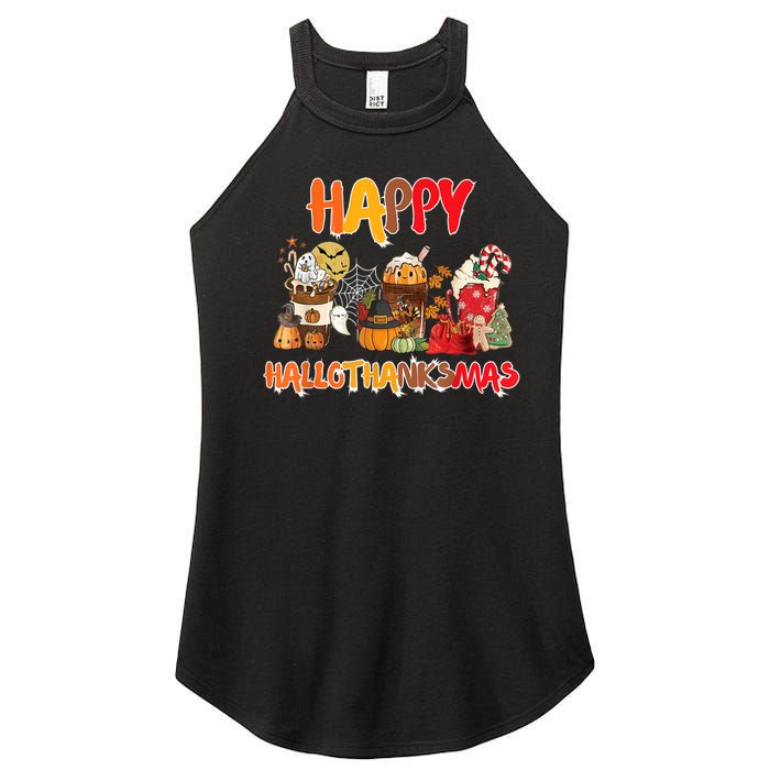 Happy Hallothanksmas Coffee Women's Perfect Tri Rocker Tank