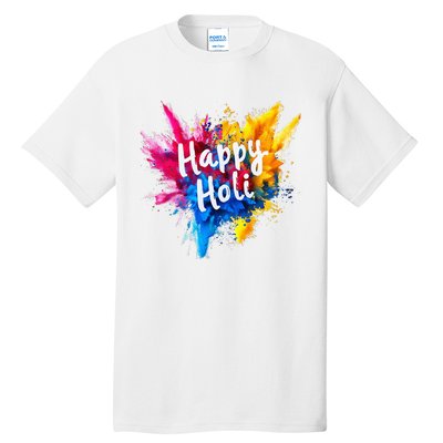 Happy Holi Color India Hindu Gifts Tall T-Shirt