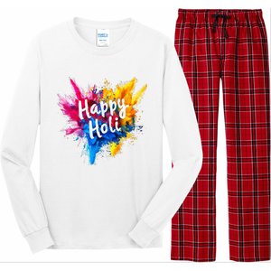 Happy Holi Color India Hindu Gifts Long Sleeve Pajama Set