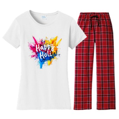 Happy Holi Color India Hindu Gifts Women's Flannel Pajama Set