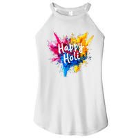 Happy Holi Color India Hindu Gifts Women's Perfect Tri Rocker Tank